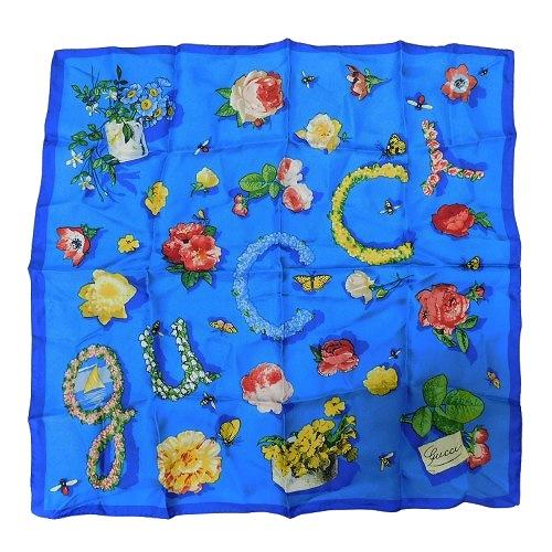 GUCCI グッチ スカーフ 40cm バンダナ ハンカチ ハンカチーフ GUCCI グッチ スカーフ 40cm バンダナ ハンカチ ハンカチーフ