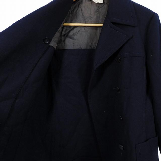 【中古】サルヴァトーレフェラガモ テーラードジャケット 長袖 ダブル ウール 無地 40 紺 アウター レディース FERRAGAMO（フェラガモ） サルヴァトーレフェラガモ Salvatore