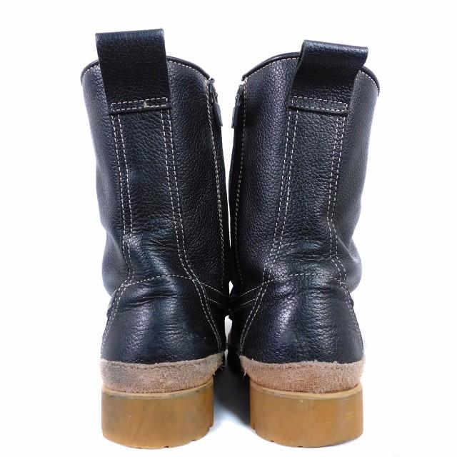 クシタニ KUSHITANI FOOTWEAR モカシンブーツ バイク レザー 27 黒