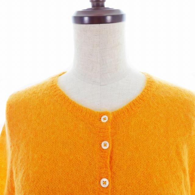 49av.Junko Shimada(49アベニュージュンコシマダ) カーディガン サイズ38 M レディース美品  - ベージュ×レッド×マルチ 長袖 49アベニュー ジュンコシマダ 49AV. junko shimada ニット