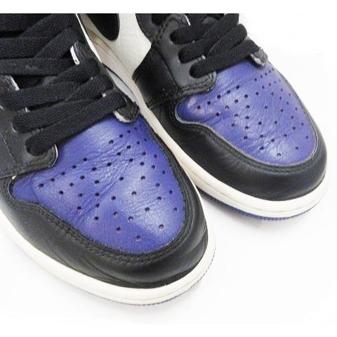 ナイキ Nike Air Jordan 1 Retro High Og Court Purple 5550 501 エアジョーダン スニーカー 紫 パープル Us8 26cm 黒タグ 替え紐 箱 7 ブランド古着販売のベクトル 通販 Yahoo ショッピング