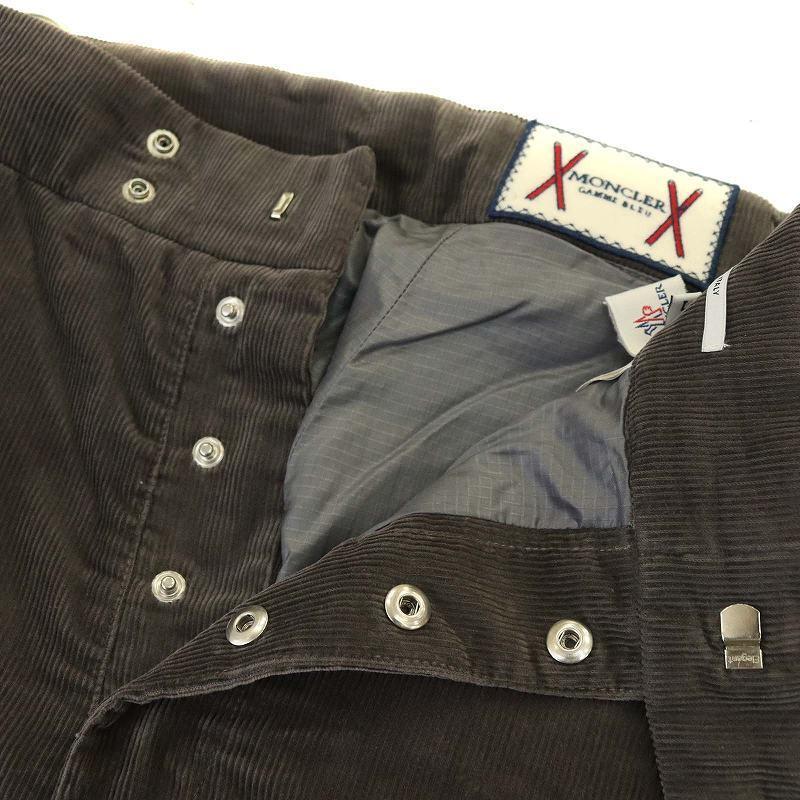 モンクレール MONCLER GAMME BLEU PANTALONE コーデュロイ カーパンツ モンクレール MONCLER GAMME BLEU PANTALONE コーデュロイ カーパンツ