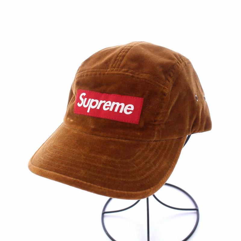 シュプリーム SUPREME 20FW Velvet camp cap ベルベット ベロア