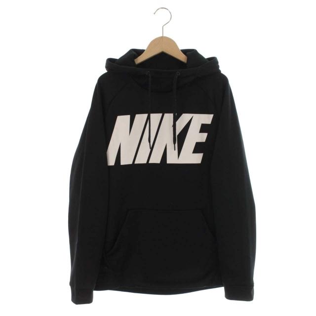 ナイキ NIKE パーカー プルオーバー ロゴ 裏起毛 M 黒 ブラック /DK