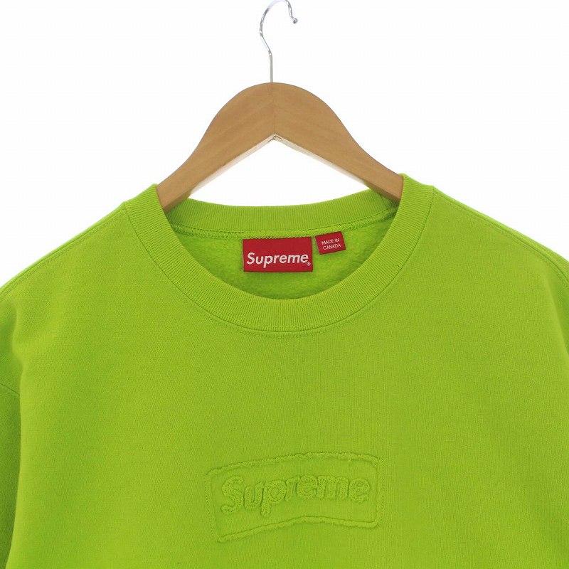 Supreme Cutout Logo Crewneck Lime M-, 46% OFF
