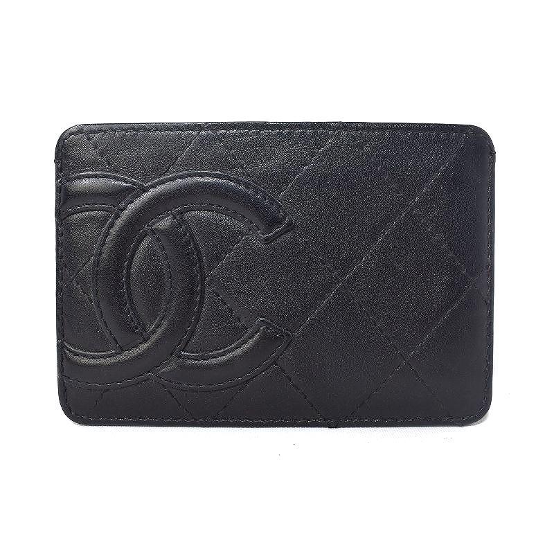シャネル CHANEL 9番台 カンボンライン ココマーク カードケース 名刺入れ レザー 黒 ブラック レディース :208-902302260014:ブランド古着販売のベクトル 通販 CHANEL シャネル カンボンライン カードケース 黒 レザー