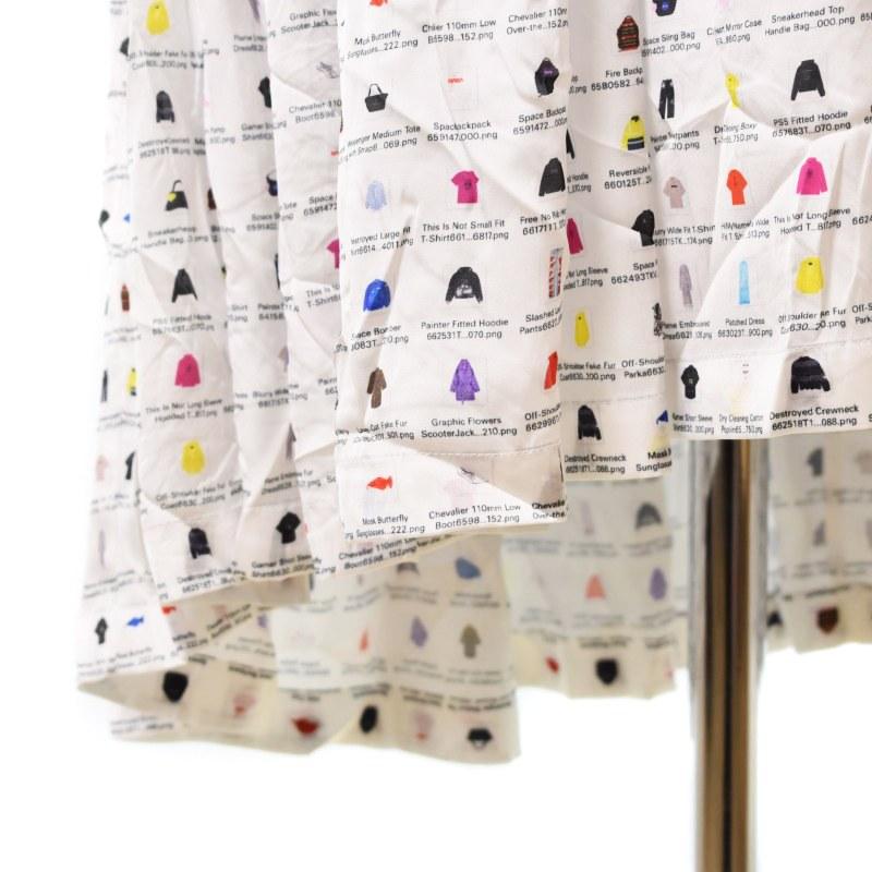 バレンシアガ BALENCIAGA 2021年製 TLL11 printed oversized dress