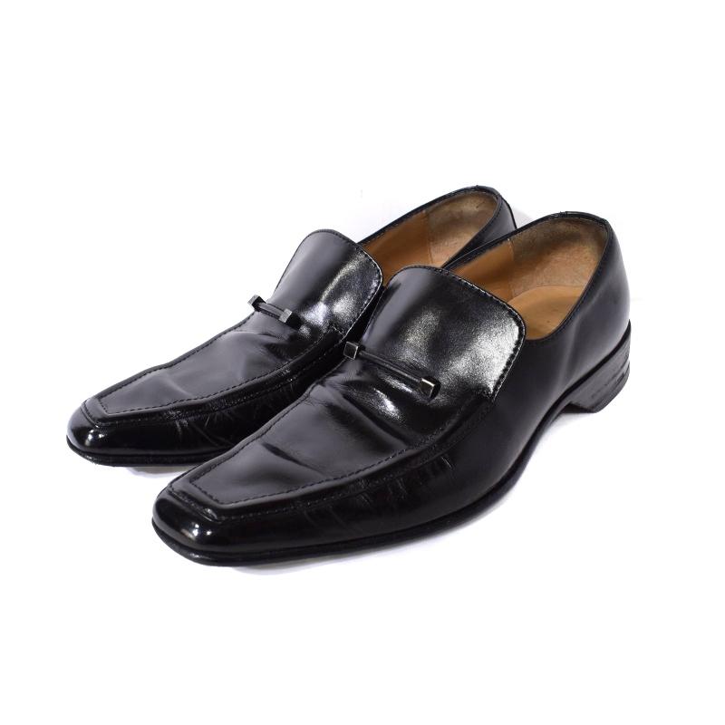 LOUIS VUITTONルイヴィトンスクエアトゥ ローファー27cm