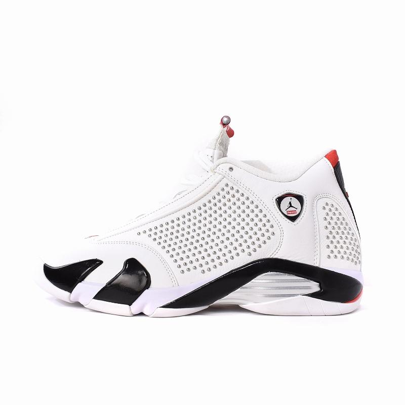 未使用品 ナイキ NIKE ×Supreme Air Jordan 14 White/Red シュプリーム
