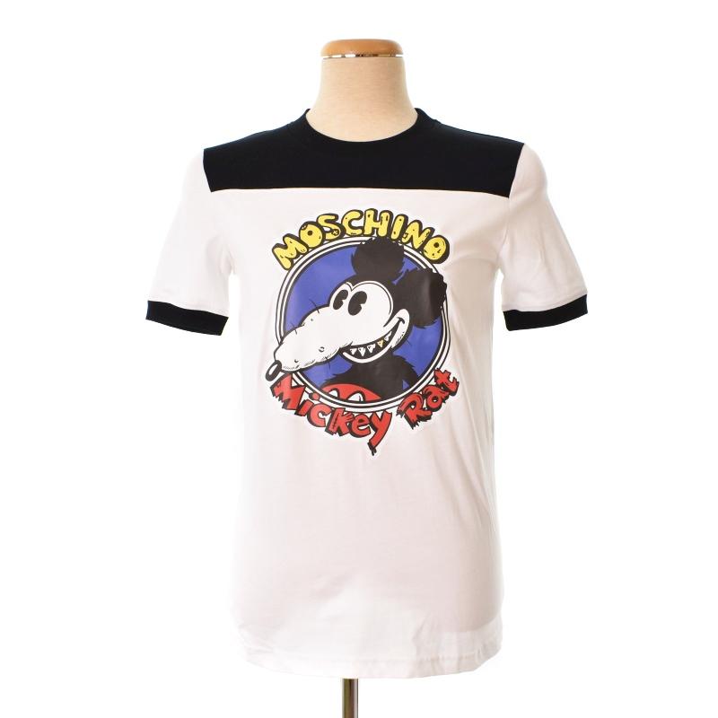 未使用品 モスキーノ MOSCHINO Mickey Rat ミッキーラット Tシャツ 