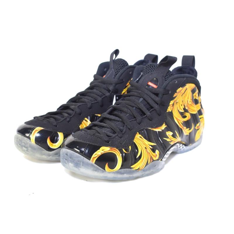 未使用品 ナイキ NIKE ×Supreme 14SS Air Foamposite One Black 