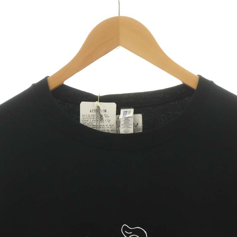 未使用品 ワコマリア WACKO MARIA 23SS CREW NECK SWEAT SHIRT スウェット トレーナー 長袖 コットン XL 黒｜vectorpremium｜05