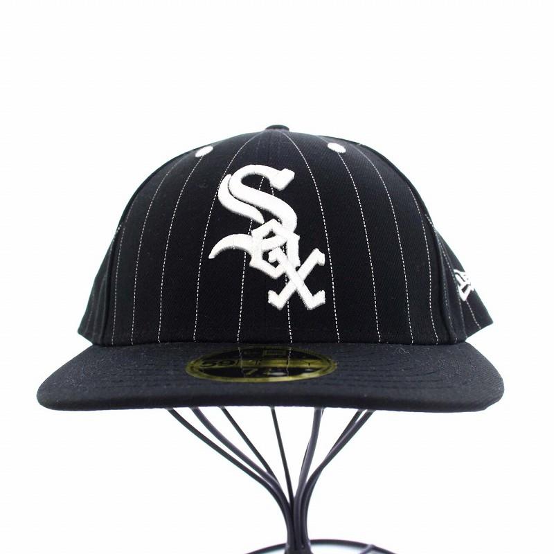 ニューエラ NEW ERA LP 59FIFTY MLB Pinstripe シカゴ・ホワイトソックス ブラック ベースボールキャップ 野球帽 61.5cm 黒 /KH メンズ｜vectorpremium｜02