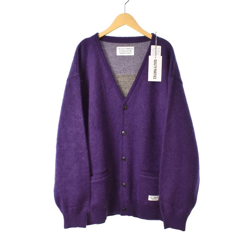 ワコマリア WACKO MARIA LOGO MOHAIR KNIT JACQUARD CARDIGAN 