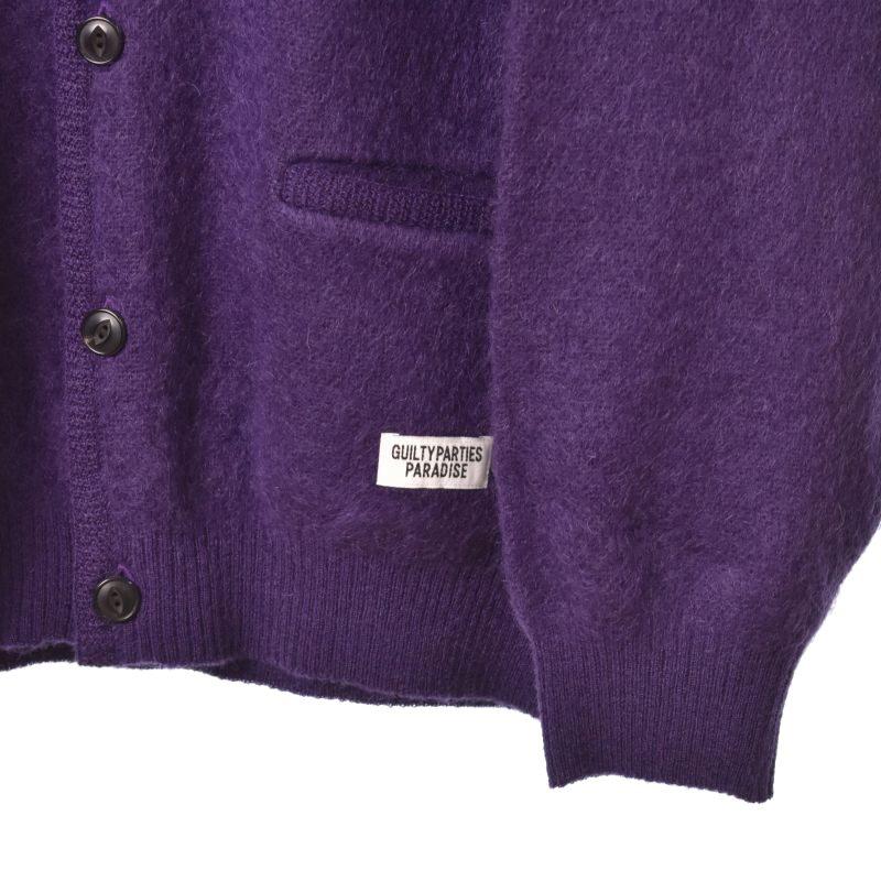 ワコマリア WACKO MARIA LOGO MOHAIR KNIT JACQUARD CARDIGAN 