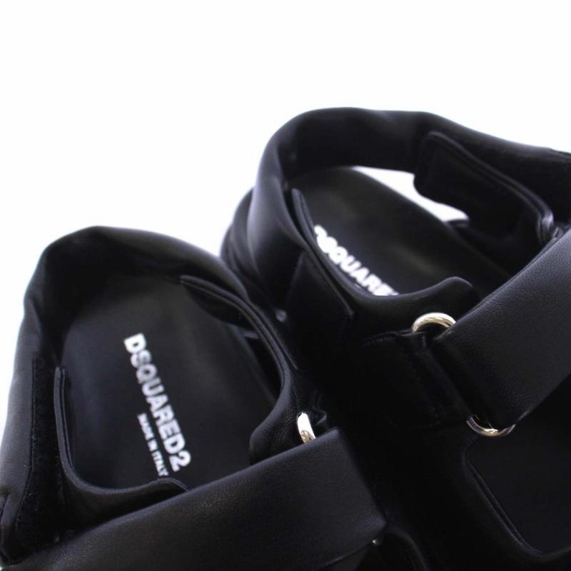 未使用品 ディースクエアード DSQUARED2 ストラップサンダル レザー 