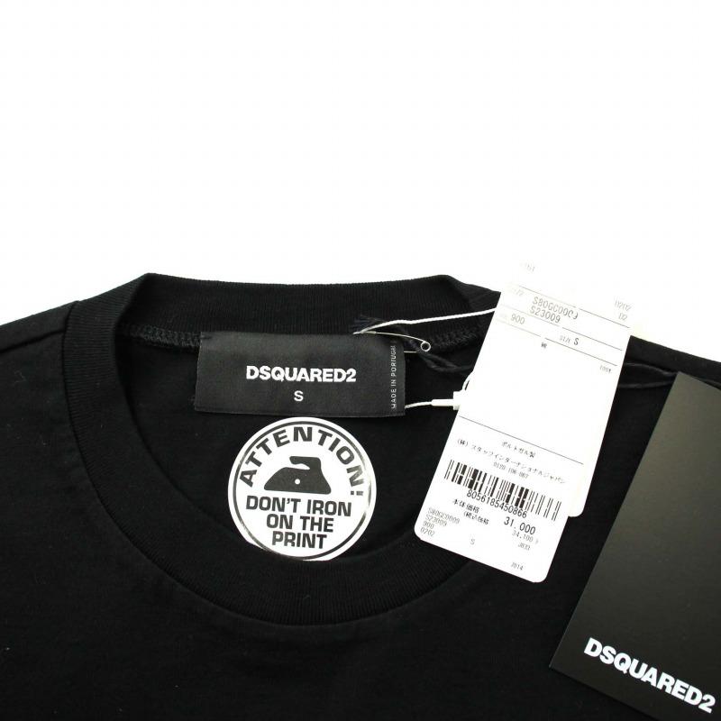 ディースクエアード DSQUARED2 Icon Mini Logo T-Shirt Renny Fit Icon ミニロゴ Tシャツ カットソー 半袖 S 黒 ブラック S80GC0009｜vectorpremium｜04