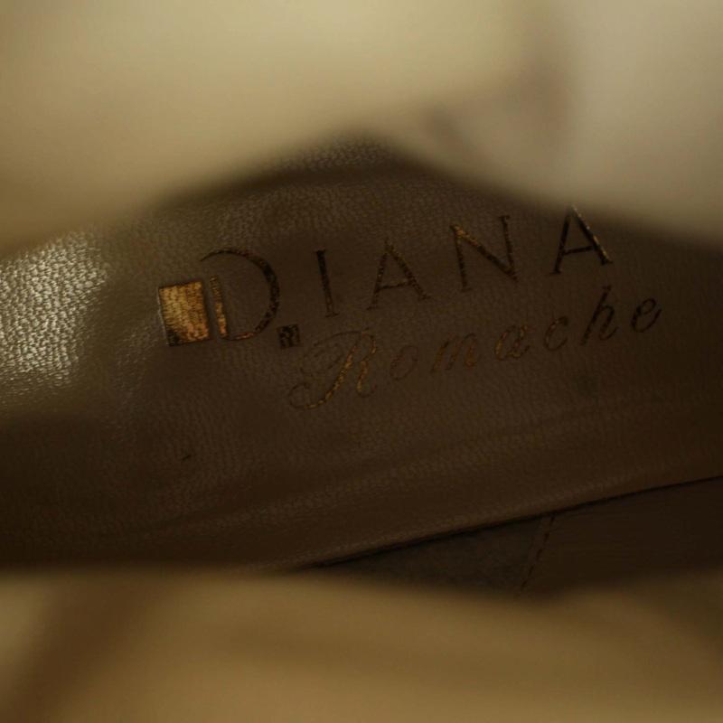 ダイアナ DIANA ショートブーツ ベルト付き レザー 24.5cm 黒 ブラック /BM レディース｜vectorpremium｜05