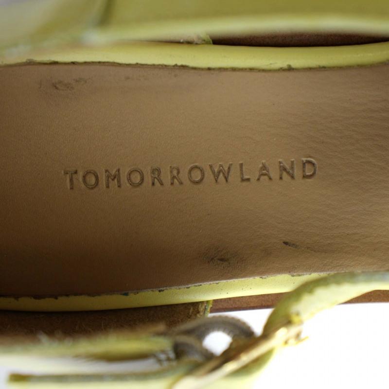 トゥモローランド TOMORROWLAND グルカサンダル フラット ストラップ エナメル 38 25cm 黄 イエロー 7450 /BM レディース｜vectorpremium｜04