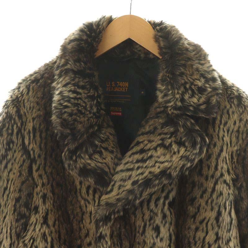 シュプリーム SUPREME US 740N PEA JACKET 17AW フェイクファーコート 