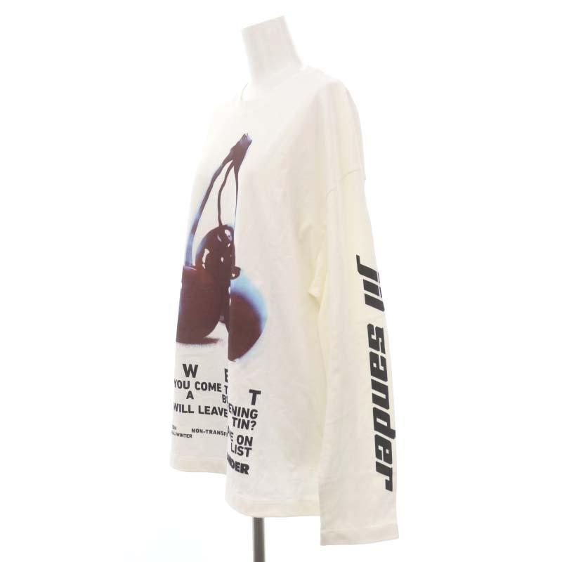 ジルサンダー JIL SANDER 23AW T-SHIRT CN LS ロンT Tシャツ チェリー 
