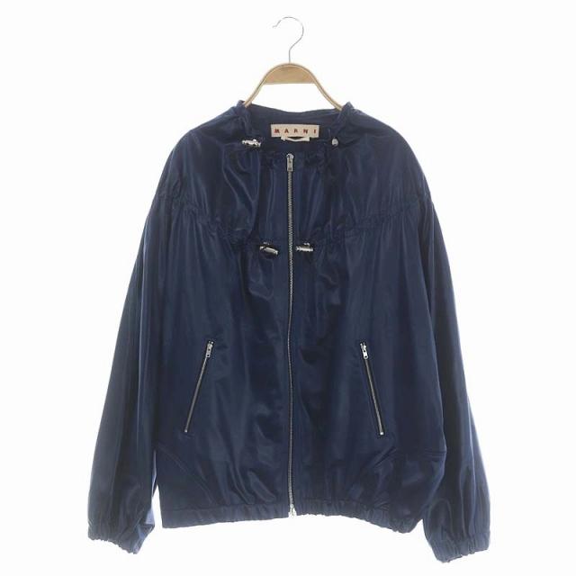 ♡新品未使用♡MARNI♡ジャケット MARNI（マルニ） ドローストリング サテン ブルゾン ジャケット ノー