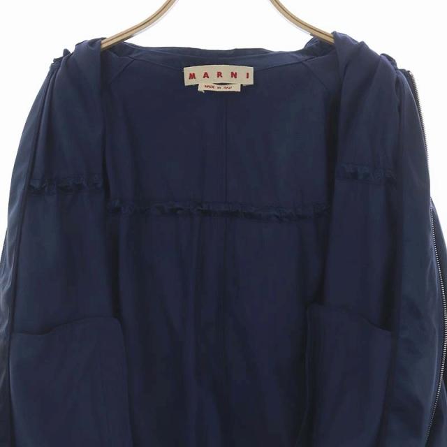 MARNI（マルニ） ドローストリング サテン ブルゾン ジャケット ノー