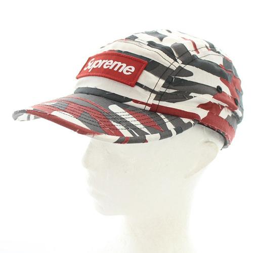 シュプリーム SUPREME 23SS Layered Camo Camp Cap キャップ 帽子 グレー 白 ホワイト 赤 レッド /SR3 ■AD メンズ｜vectorpremium｜02