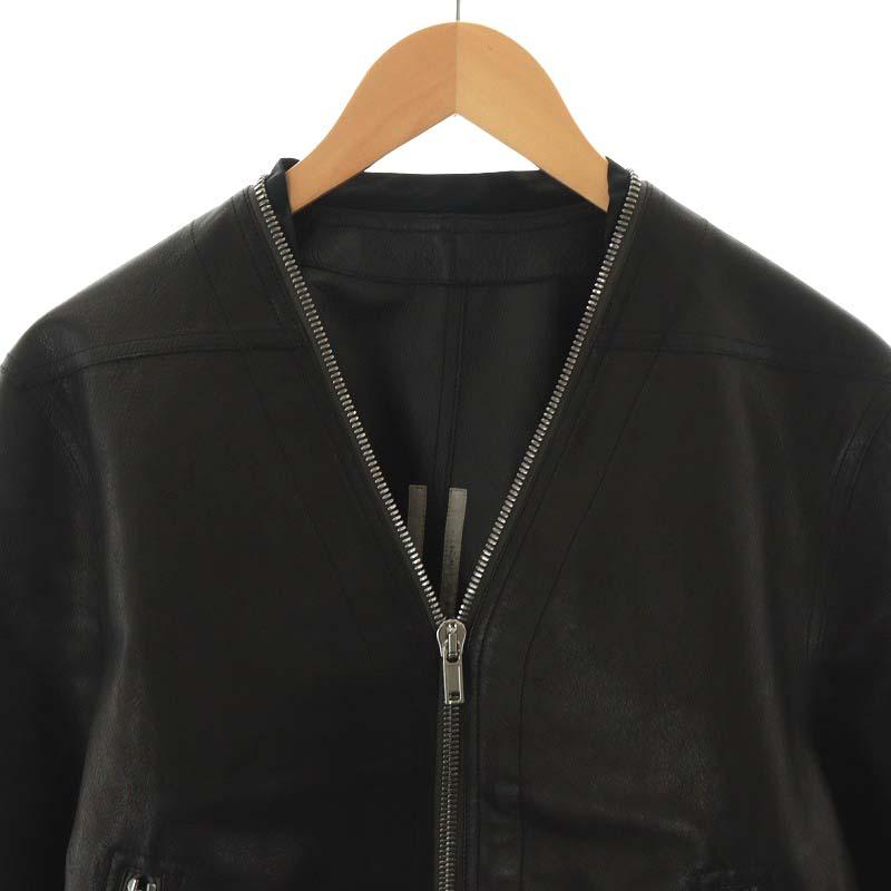 リックオウエンス Rick Owens LARRY LEATHER SHIRT ラリー レザー 