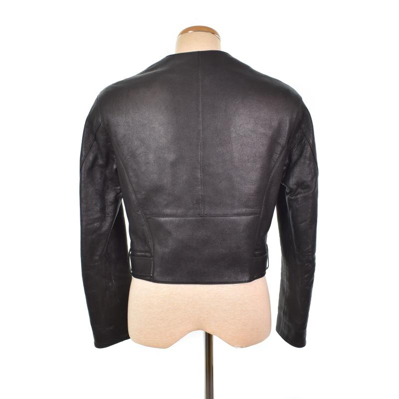 CELINE（セリーヌ） エディ期 ラムレザー ロゴボタン ノーカラー