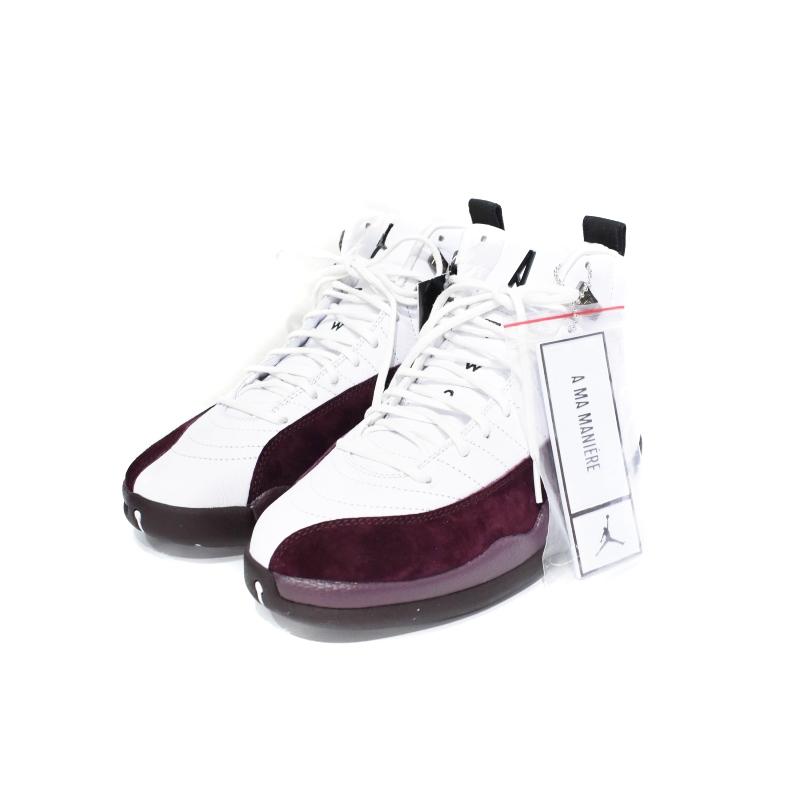 未使用品 NIKE A Ma Mani?re WMNS Air Jordan 12 White and Burgundy Crush エアジョーダン12 スニーカー DV6989-100｜vectorpremium｜02