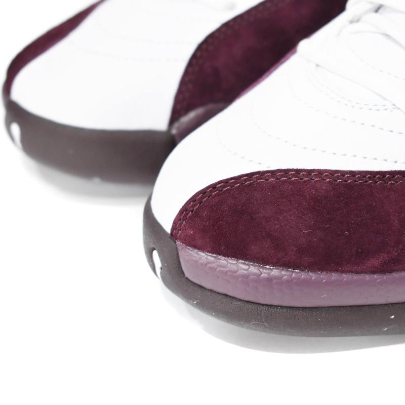 未使用品 NIKE A Ma Mani?re WMNS Air Jordan 12 White and Burgundy Crush エアジョーダン12 スニーカー DV6989-100｜vectorpremium｜04