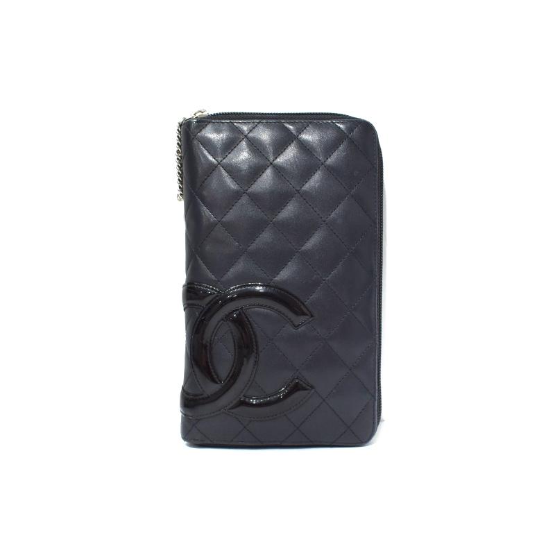 シャネル CHANEL 16番台 カンボンライン 長財布 ロングウォレット ココ 