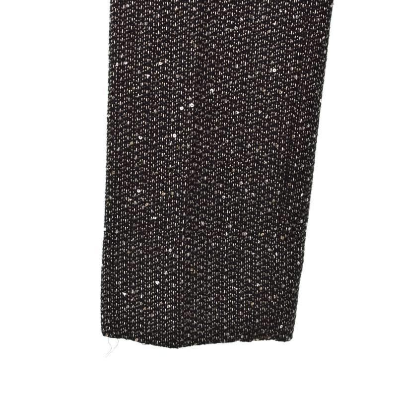サンローラン パリ SAINT LAURENT PARIS スパンコール ロングパンツ 