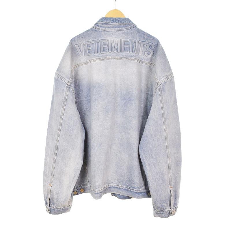 未使用品 ヴェトモン VETEMENT LOGO DENIM JACKET デニムジャケット G 