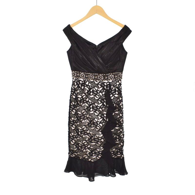 アンディ Andy ワンピース ドレス ノースリーブ ひざ丈 タイト レース  