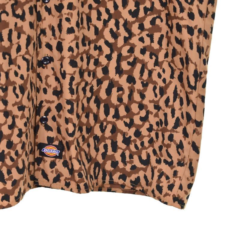 ワコマリアディッキーズ半袖シャツヒョウ柄 WAKO MARIA×dickies