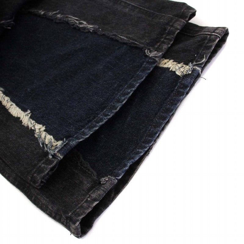 ジエダ Jieda SWITCHING OVER DENIM PANTS スイッチング オーバー 