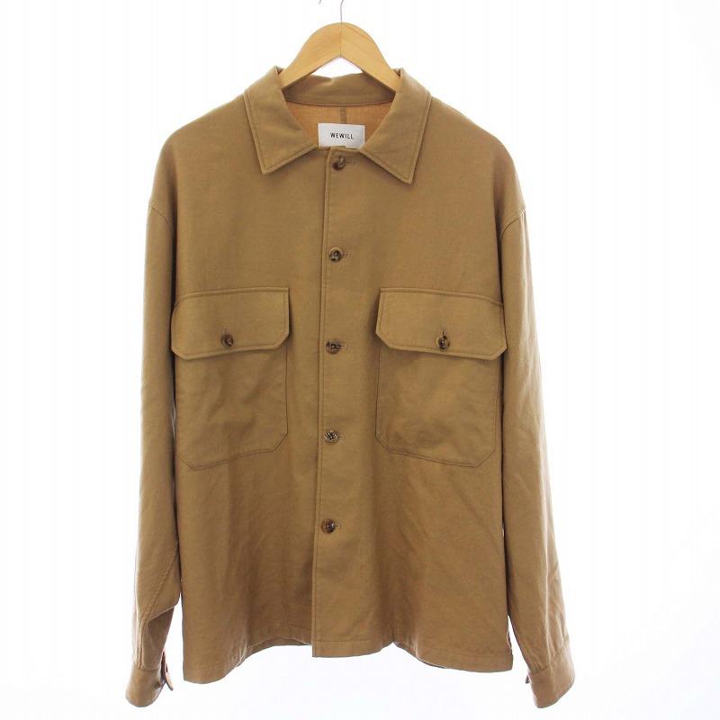 ウィーウィル WEWILL FATIGUE SHIRT シャツジャケット アウター 3 L 茶 