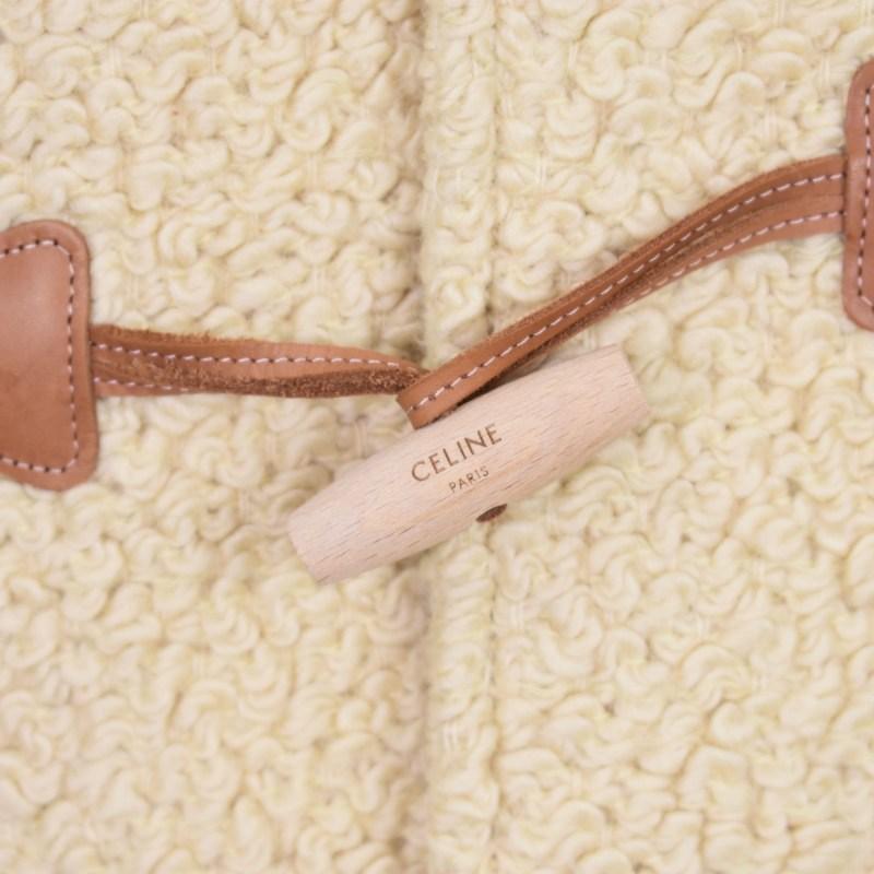 CELINE セリーヌ エディ期 ダッフルコート ロゴ入りトグル 34 CELINE セリーヌ エディ期 ダッフルコート ロゴ入りトグル 34