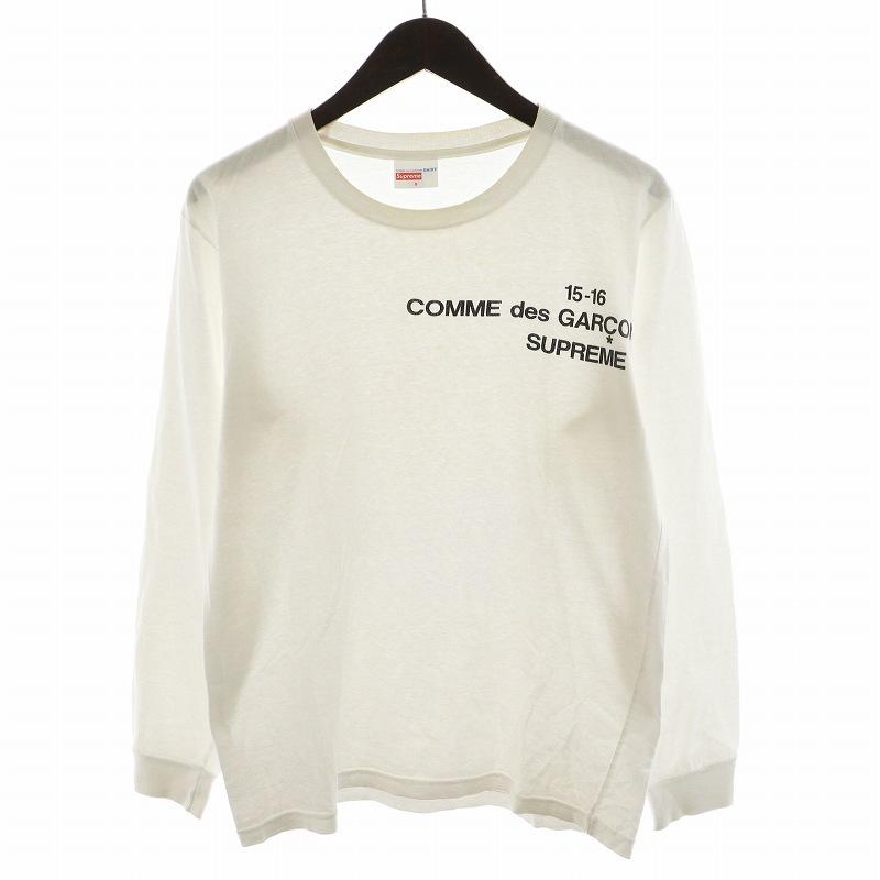 COMME des GARCONS SHIRT×Supreme ロンT 白 Very Goods | Supreme/Comme Des Garçons Shirt LS Tee White