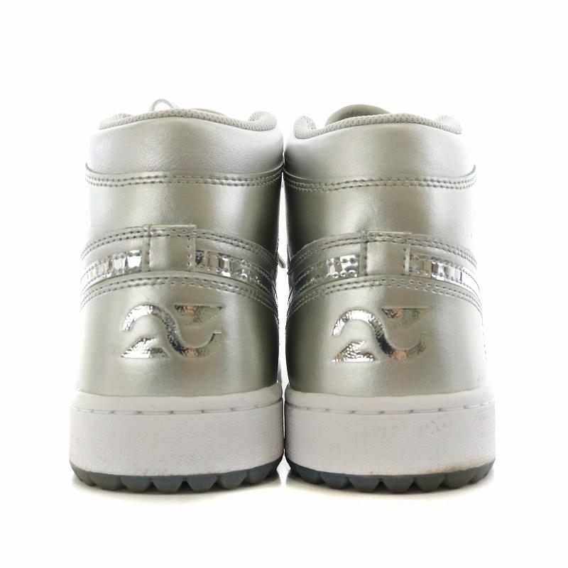 ナイキ NIKE AIR JORDAN 1 HIGH GOLF NRG GIFT GIVING metallic silver 