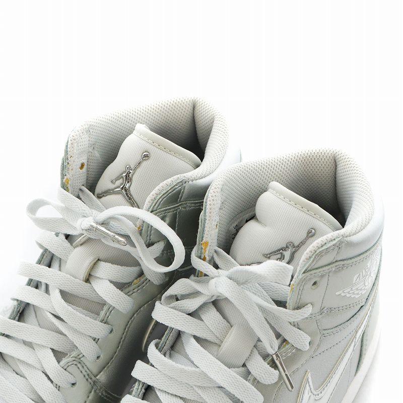 ナイキ NIKE AIR JORDAN 1 HIGH GOLF NRG GIFT GIVING metallic silver 