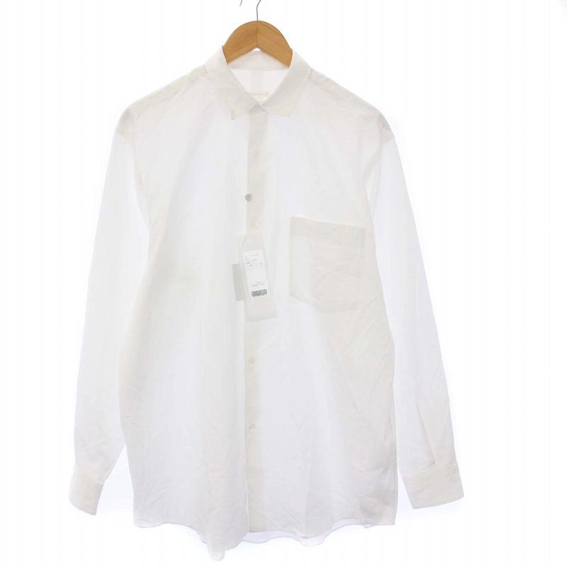 タグ付き 定価4.1万 コモリ COMOLI バンドカラーシャツワンピース 白 COMOLI (コモリ) シャツワンピース