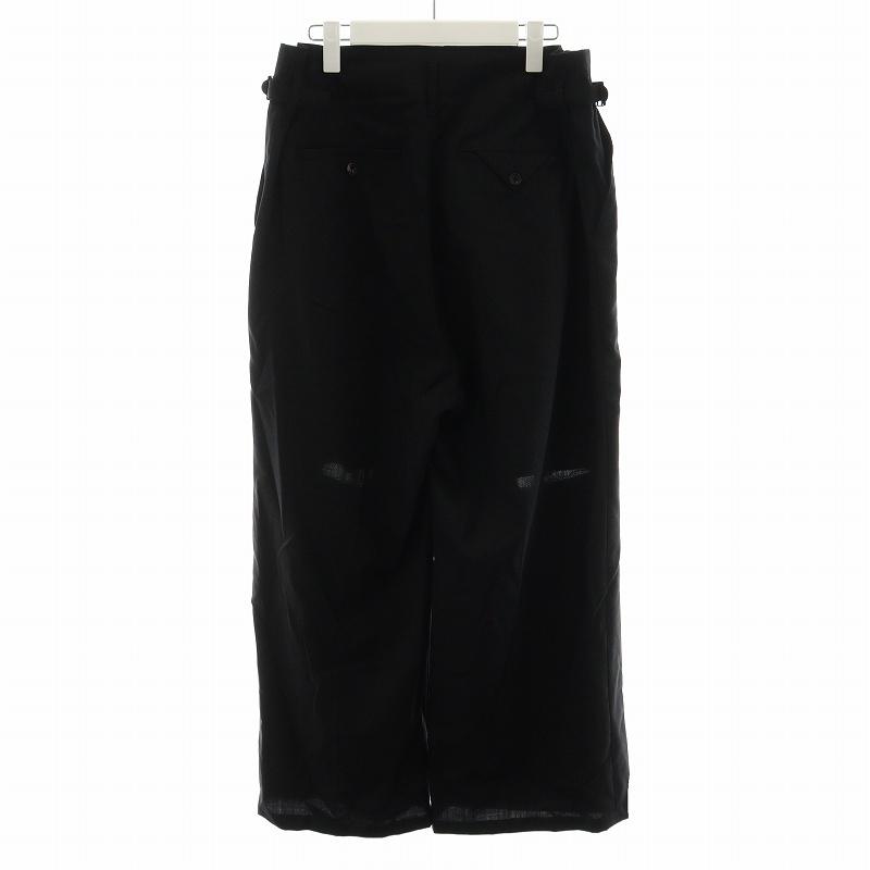 ancellm 24ss ダメージスラックス ANCELLM アンセルム WOOL DAMAGE WIDE SLACKS ウール ダメージ ワイド