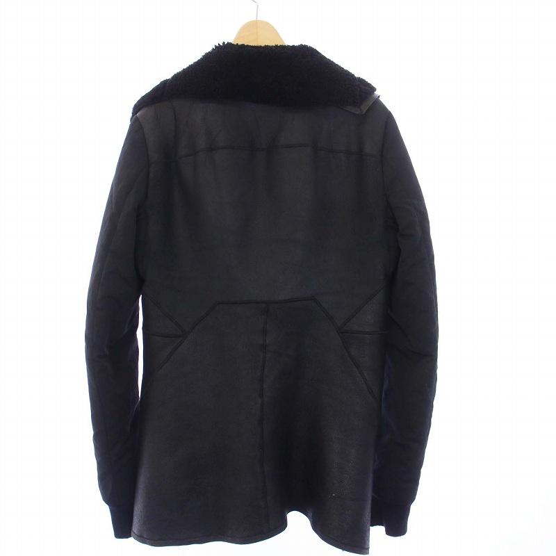 リックオウエンス Rick Owens 11AW Limo Leather Jacket ムートン
