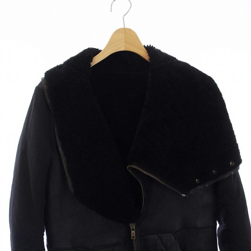AW11 Rick Owens ダッフルコート 黒 ムートン リックオウエンス 150D3B42-9956-4D05-B568-