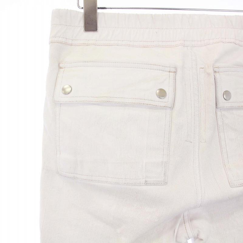 Rick Owens カーゴ ジョガーパンツ ミルク ホワイト イタリア製 リックオウエンス Rick Owens 22SS THOMAS JOGGER メガレース