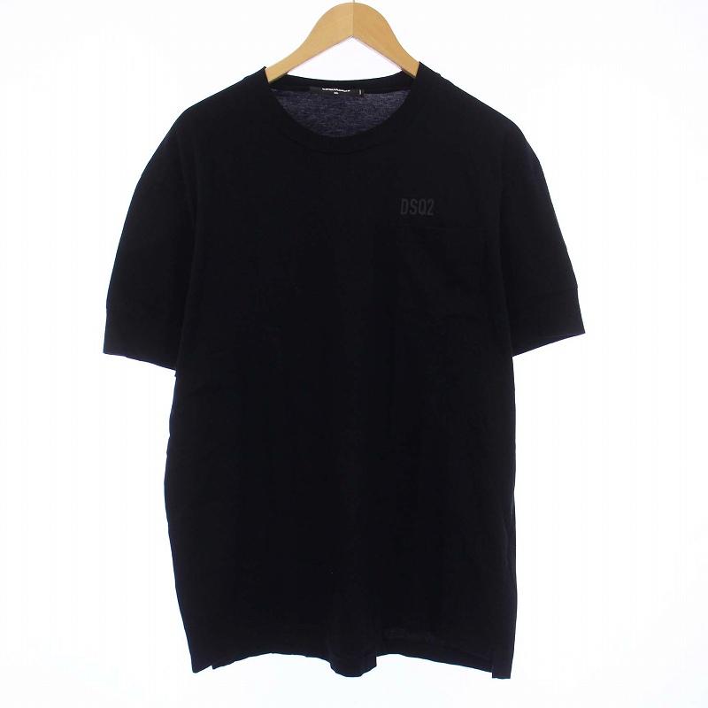 DSQUARED2 ディースクエアード Ibra Fit 胸ポケットTシャツ カットソー 