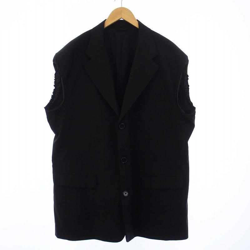 RAF SIMONS 23SS Blazer with elastic in sleeves ノースリーブ 